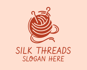 Knitter Yarn Thread logo design