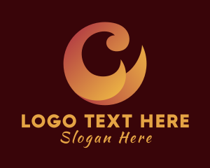 Oil And Gas - Fire Letter O logo design