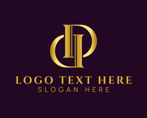 Metallic - Luxury Elegant Company logo design