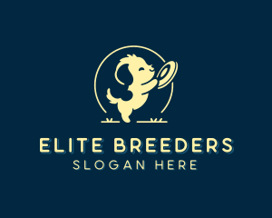 Dog Frisbee Pet Shop logo design