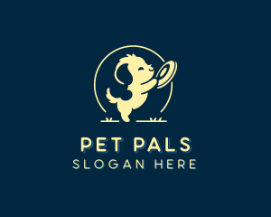 Dog Frisbee Pet Shop logo design