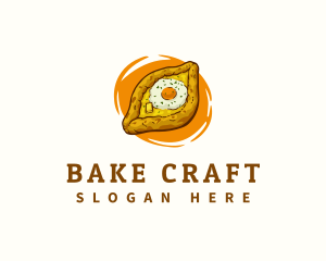 Khachapuri Bread Georgia logo design