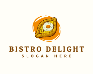 Khachapuri Bread Georgia logo design