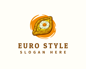 Khachapuri Bread Georgia logo design