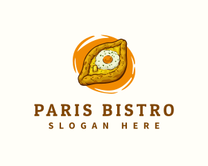 Khachapuri Bread Georgia logo design