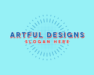 Comic Burst Art logo design