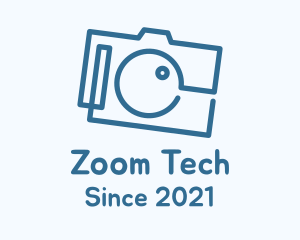 Zoom - Magnifying Glass Camera logo design