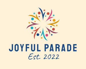 Parade - Colorful Firework Fest logo design