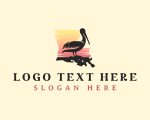 Avian - Pelican Bird Louisiana logo design