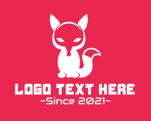 Gamer - Cute Gaming Fox Animal logo design