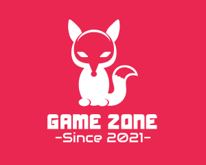 Cute Gaming Fox Animal logo design