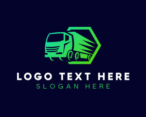 Commercial Vehicle - Truck Logistics Transportation logo design