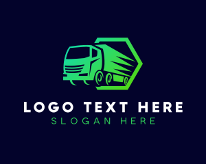 Truck Logistics Transportation Logo