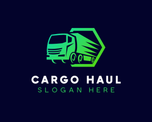 Truck Logistics Transportation logo design