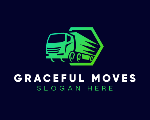 Truck Logistics Transportation logo design