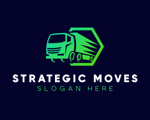 Truck Logistics Transportation logo design