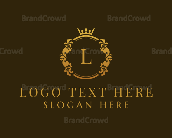 Ornamental Round Crown Logo