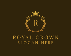 Ornamental Round Crown logo design