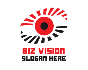 Virtual Red Eye logo design