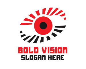 Virtual Red Eye logo design