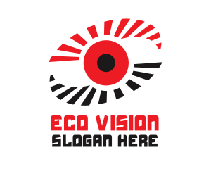 Virtual Red Eye logo design