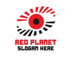 Virtual Red Eye logo design