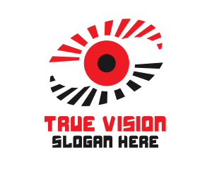 Virtual Red Eye logo design