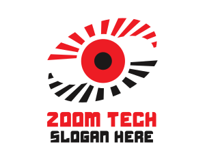 Virtual Red Eye logo design