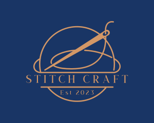 Sew - Sewing Needle Tailor logo design