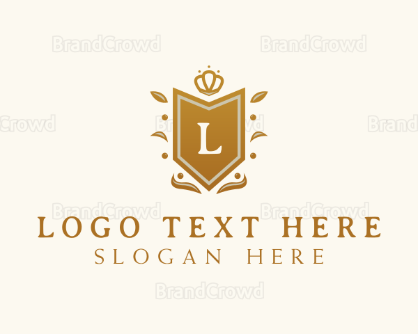 Luxury Crown Shield Logo