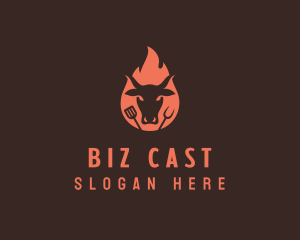 Roasted Beef Barbecue Logo