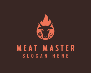 Roasted Beef Barbecue logo design