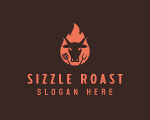 Roast - Roasted Beef Barbecue logo design