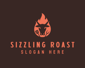 Roast - Roasted Beef Barbecue logo design