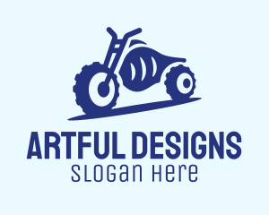 Blue Dirt Motorbike logo design