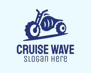 Cruiser - Blue Dirt Motorbike logo design