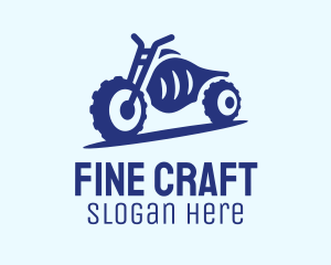 Blue Dirt Motorbike logo design