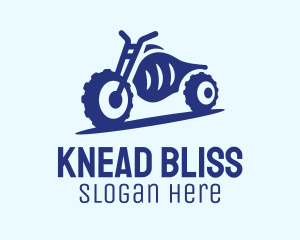 Blue Dirt Motorbike logo design