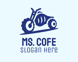 Blue Dirt Motorbike logo design