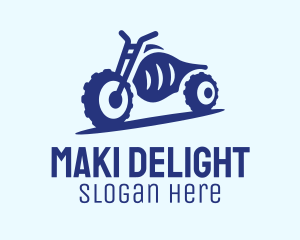 Blue Dirt Motorbike logo design