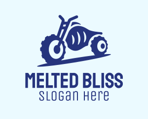 Blue Dirt Motorbike logo design