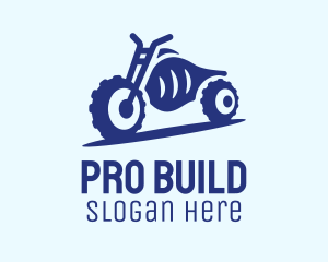 Blue Dirt Motorbike logo design