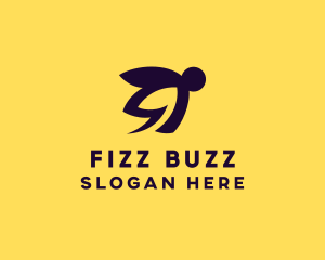 Wasp Bee Insect logo design