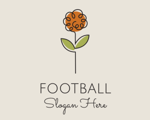 Flower Shop - Minimalist Peony Flower logo design