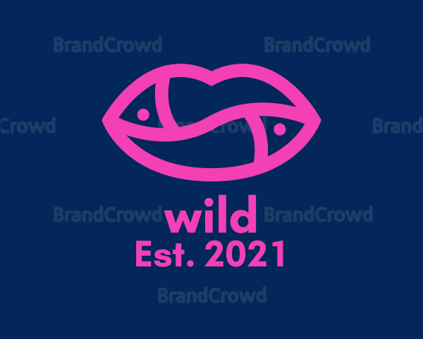 Hot Pink Lips Logo