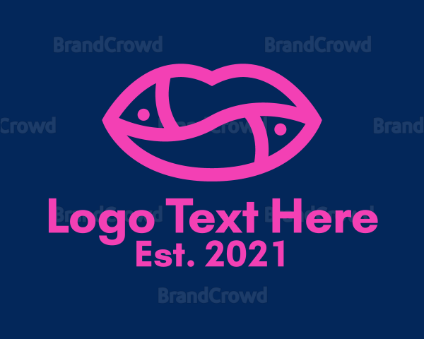 Hot Pink Lips Logo