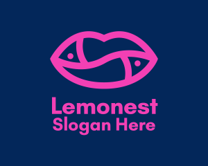 Hot Pink Lips  Logo