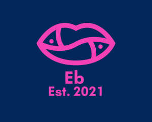 Cover Girl - Hot Pink Lips logo design