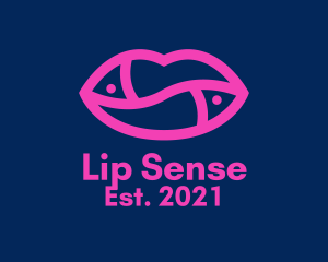 Hot Pink Lips  logo design