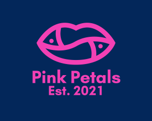 Hot Pink Lips  logo design